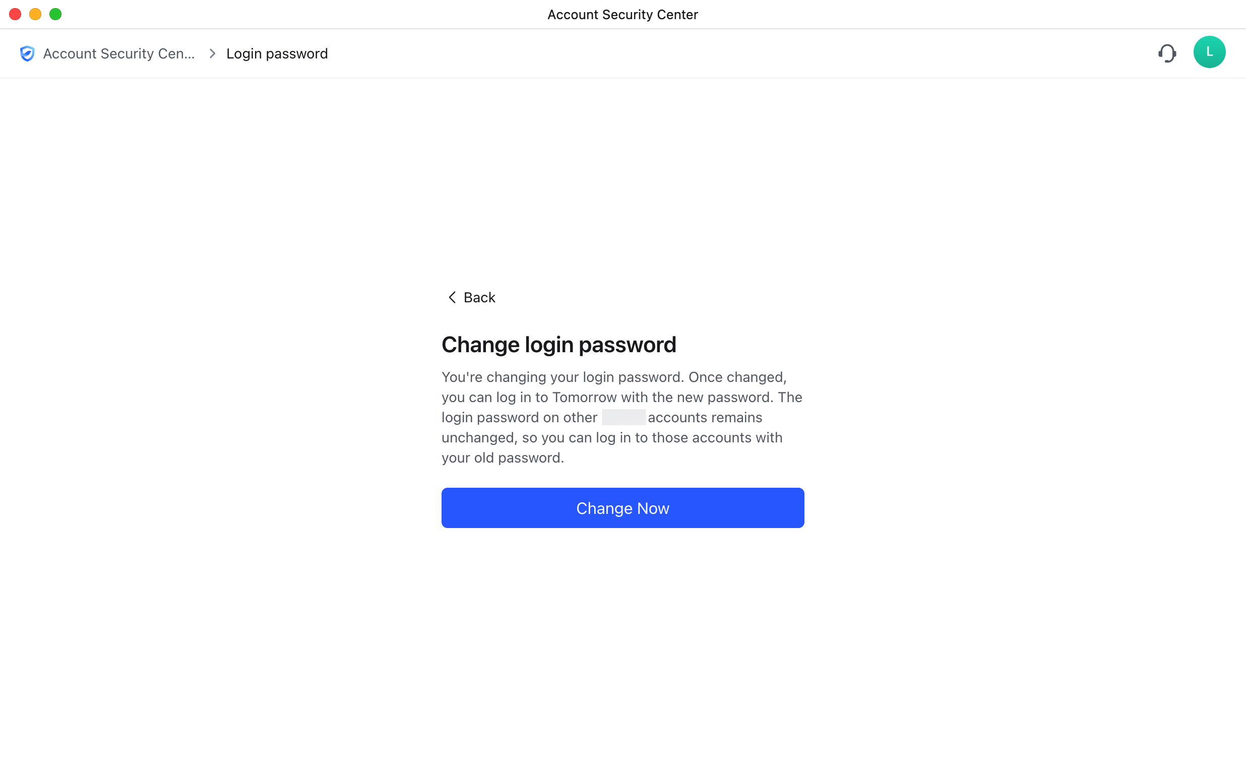 Set or change your login password