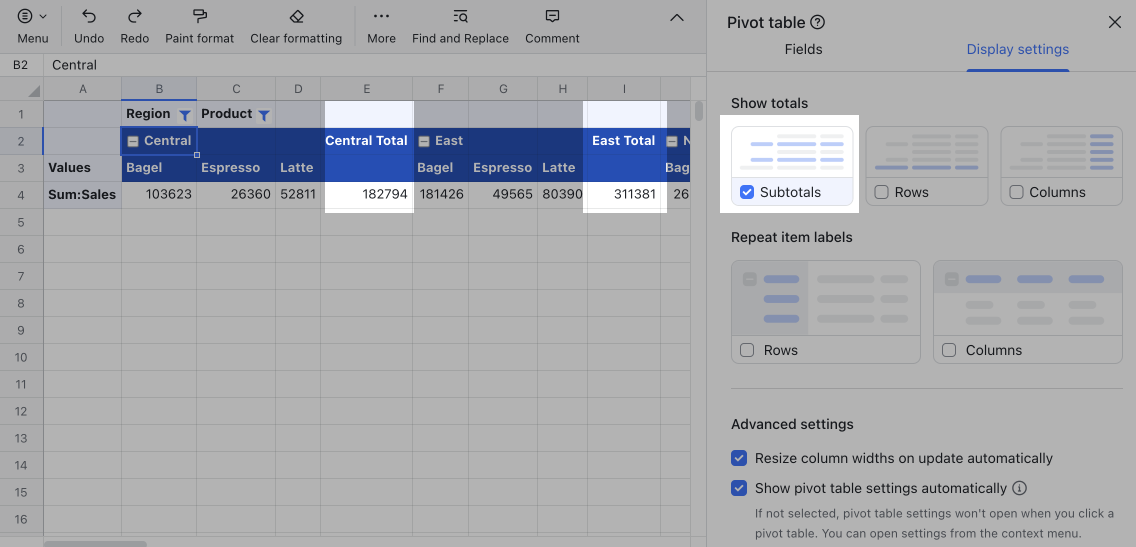 change-the-display-settings-of-pivot-tables