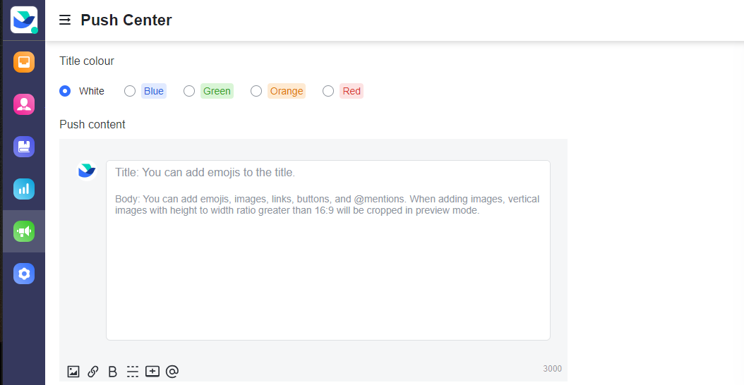 Create and manage Help Desk push notifications