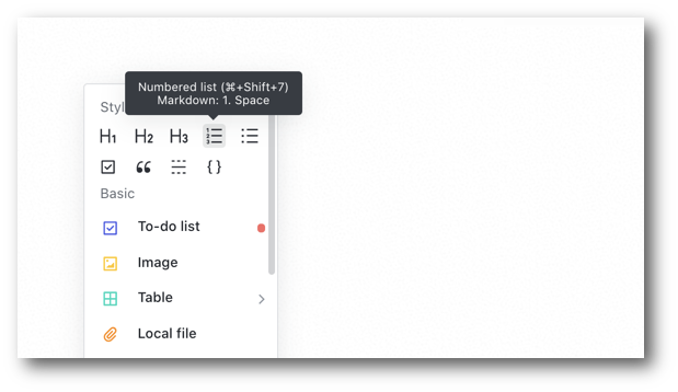 Use Numbered And Bulleted Lists In Docs