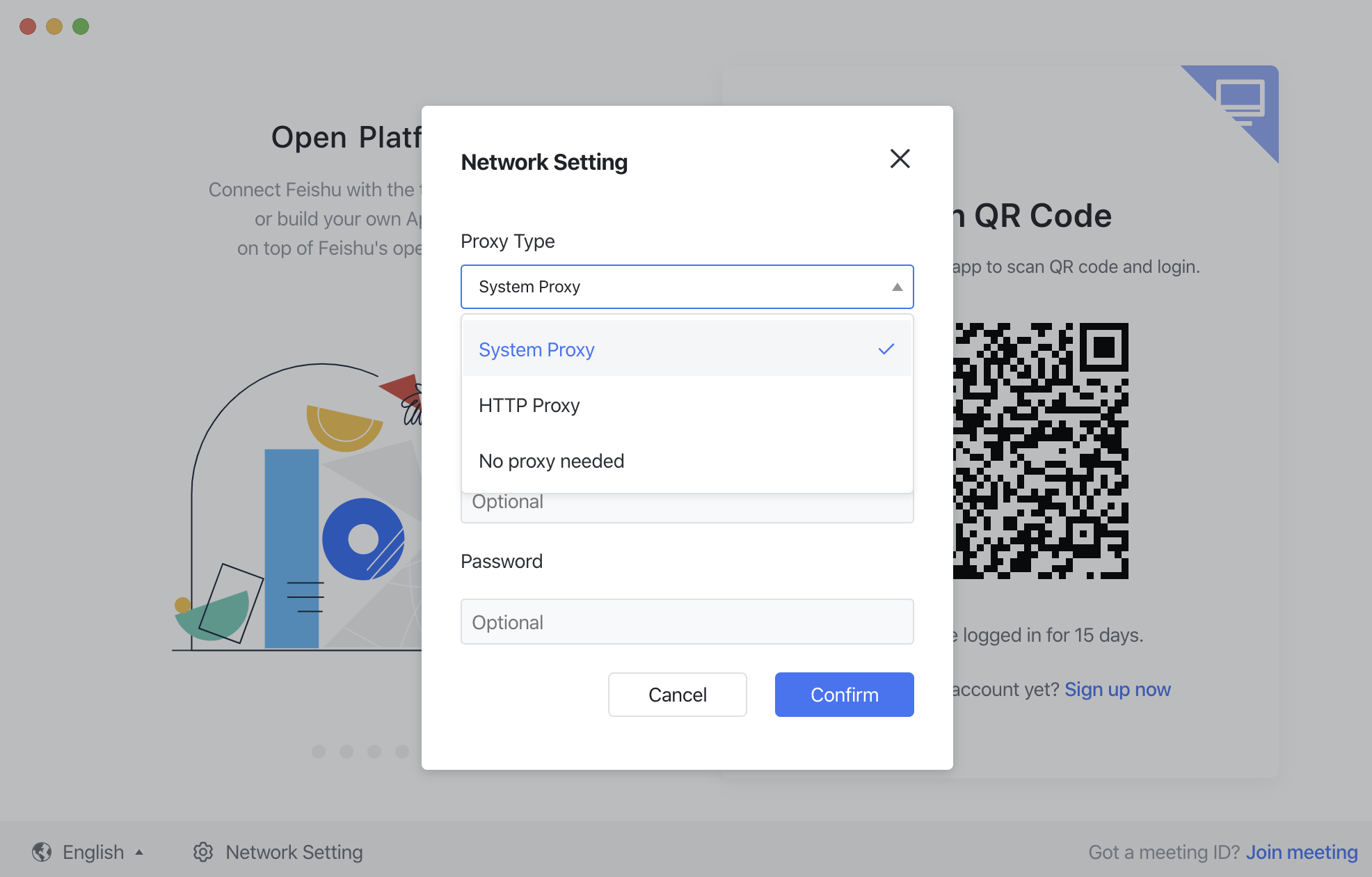 Configure Network Proxy Mode