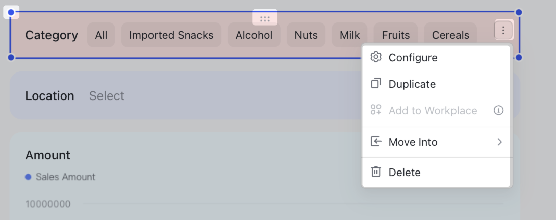 Use slicer blocks to filter data in Base dashboards