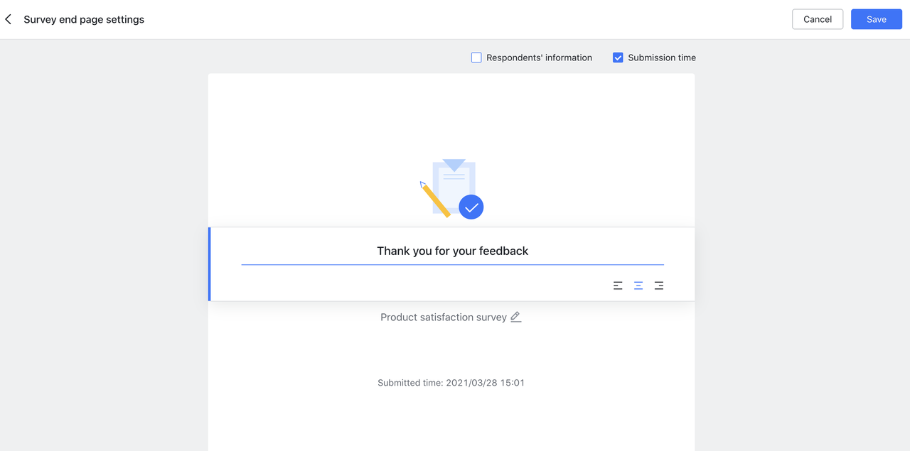 Use Feishu Survey