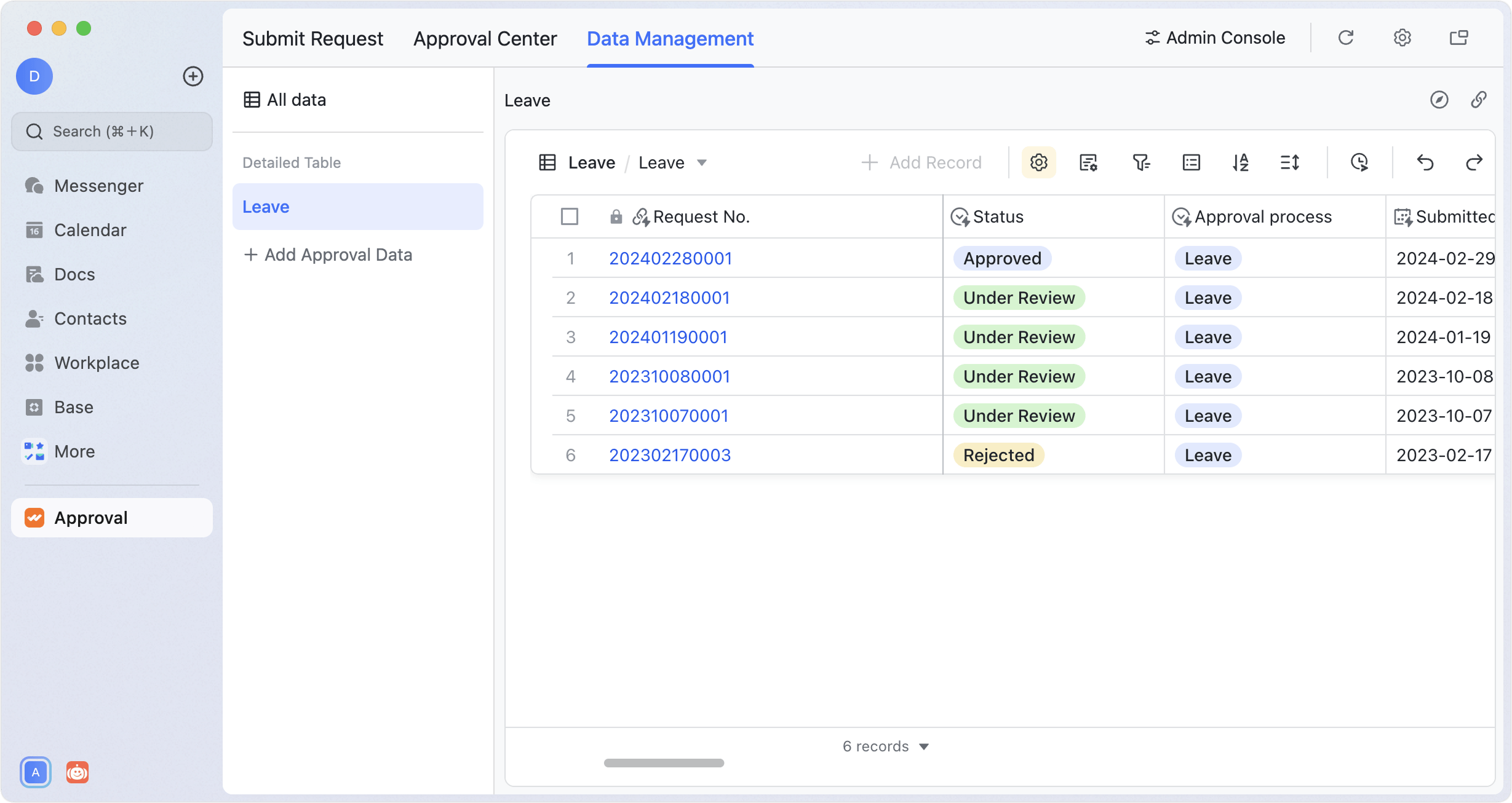 Sync data to Base from Feishu Approval