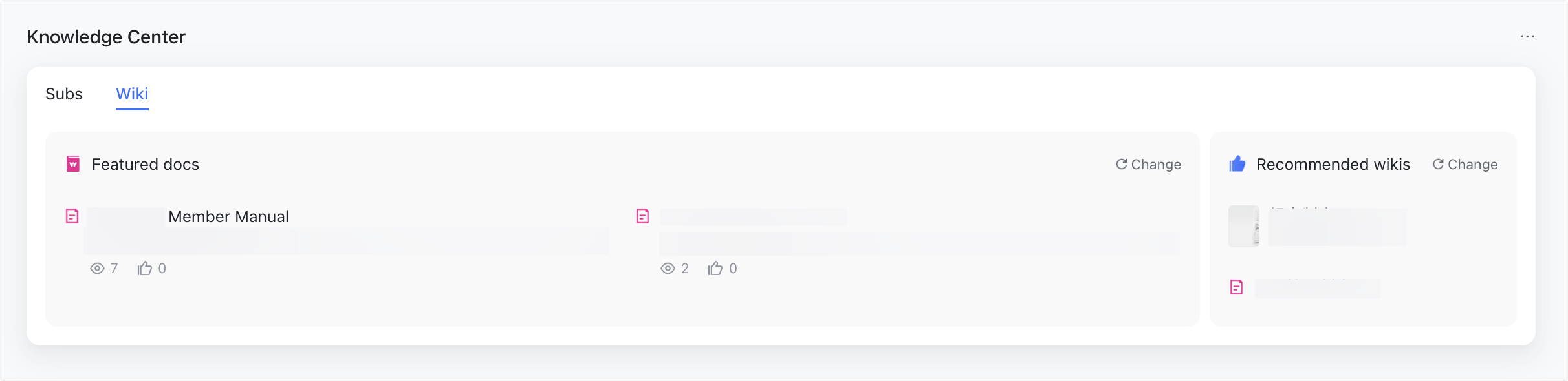 Use the Knowledge Center block