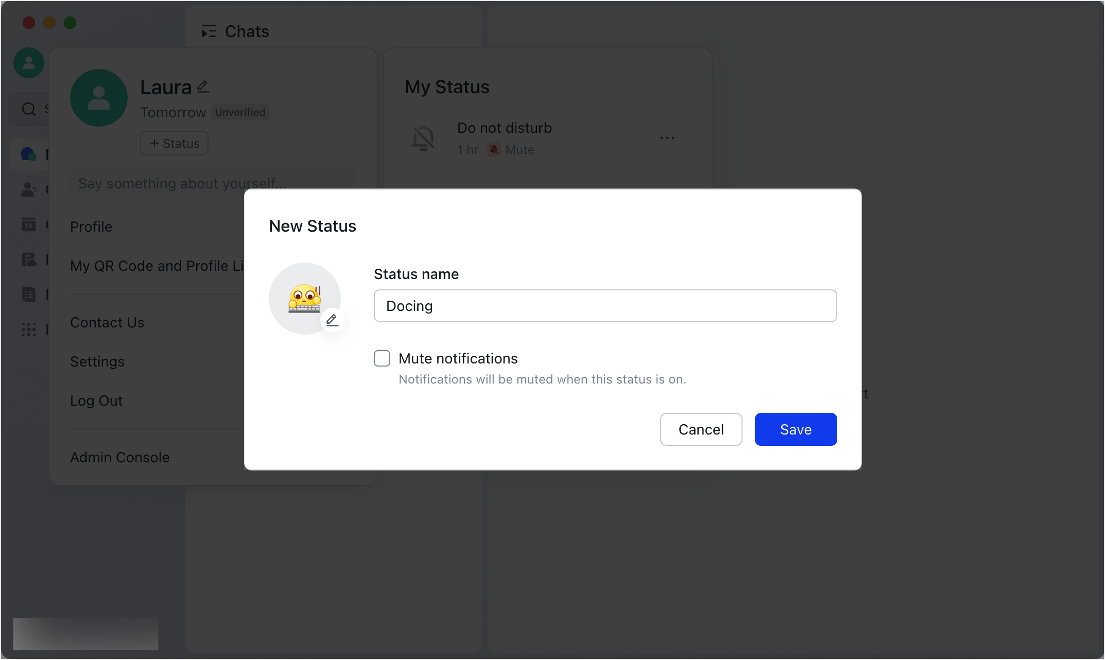 Set your status