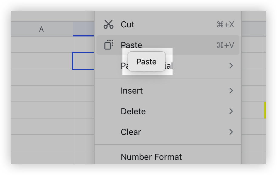 Set clipboard permissions in Sheets