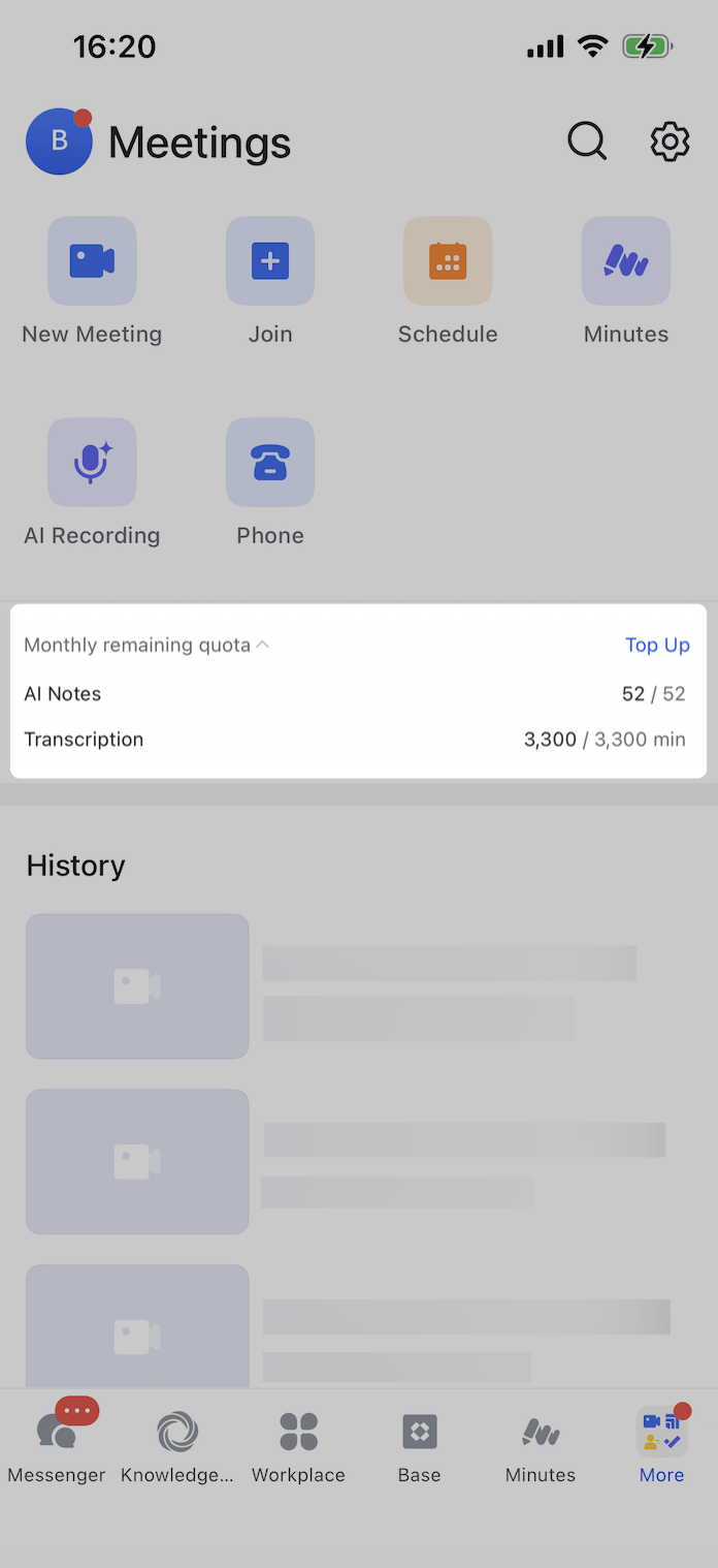 Overview of AI Notes quota