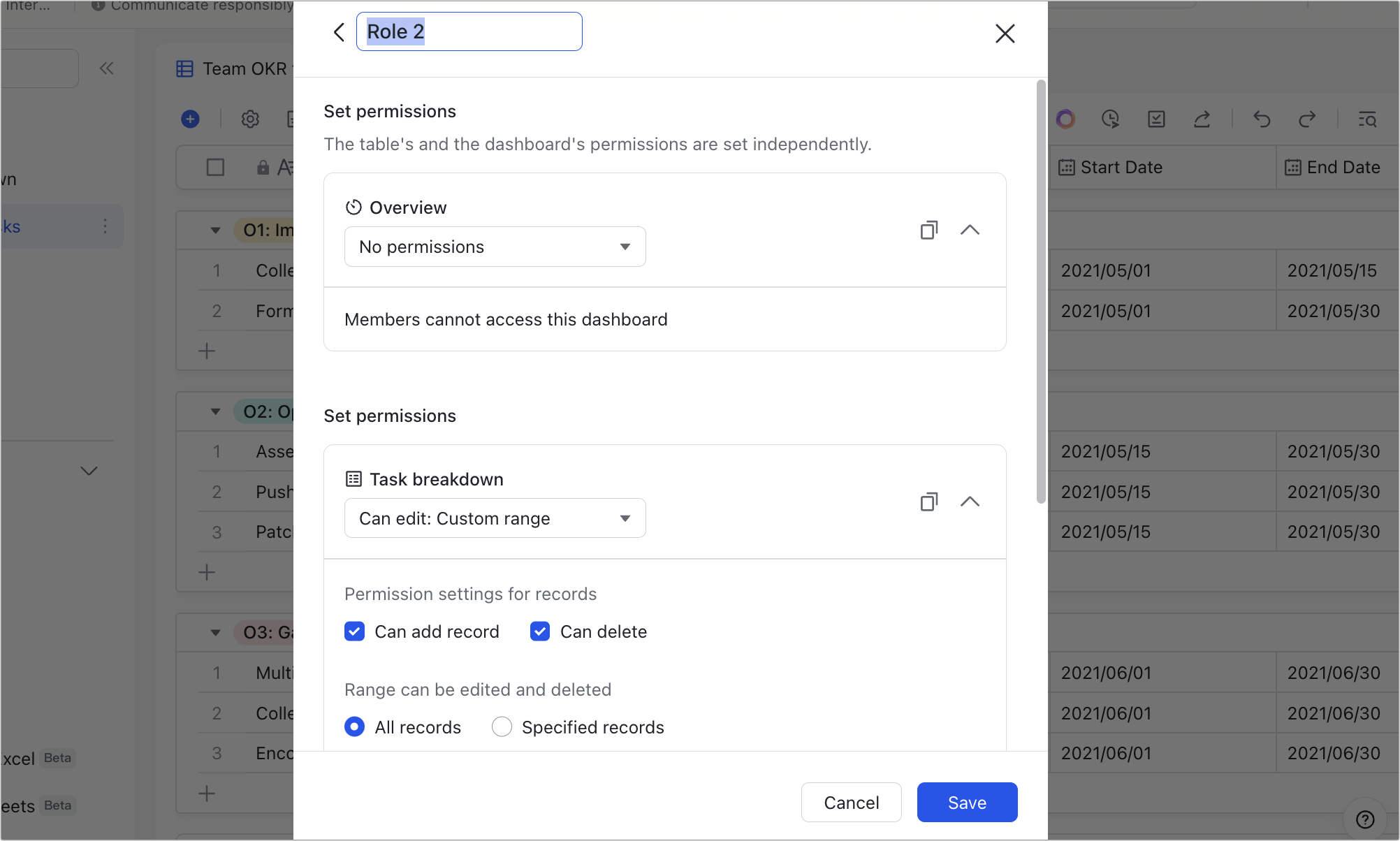 Use legacy advanced permissions in Base