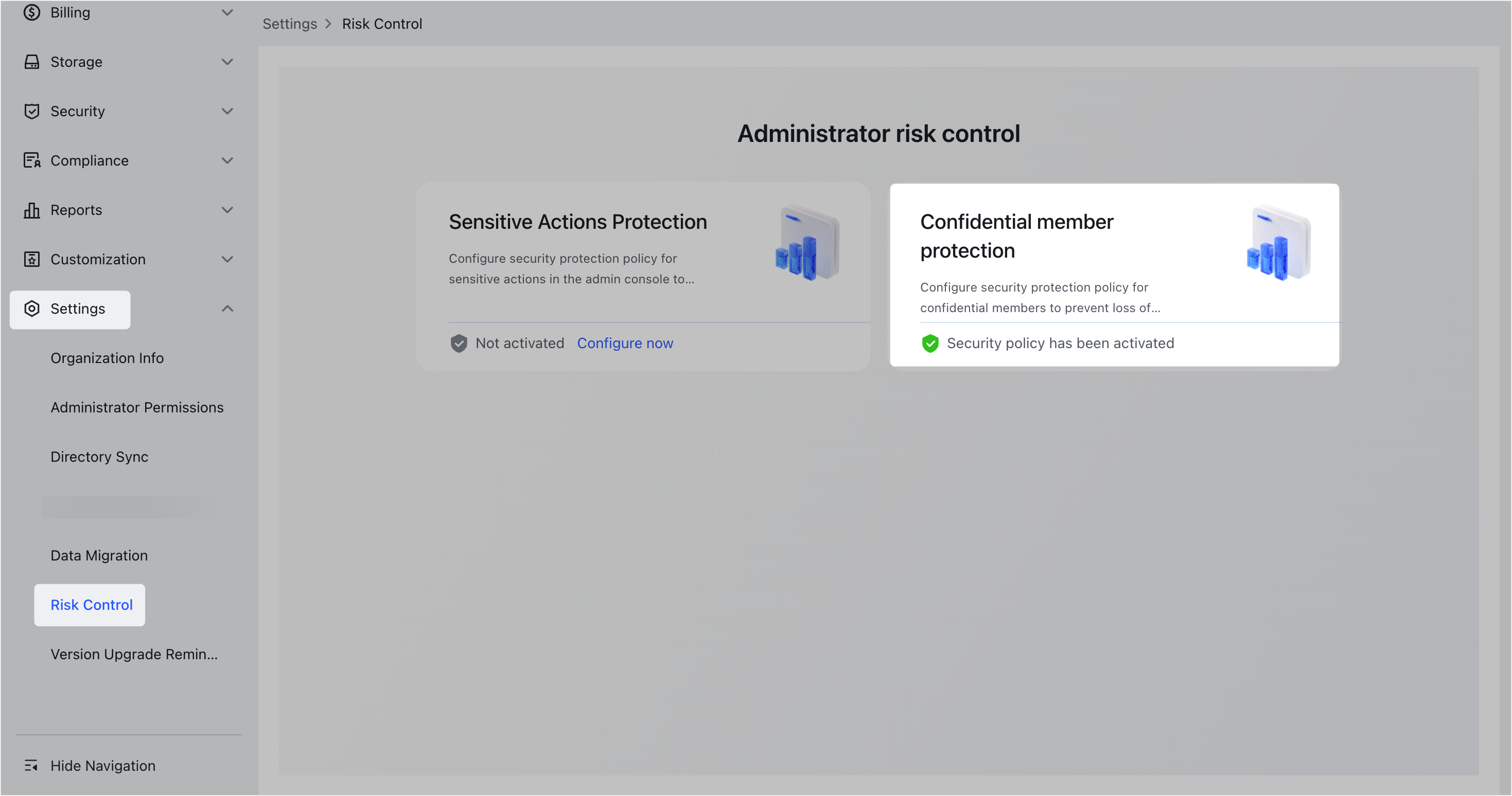 Admin | Protect confidential members