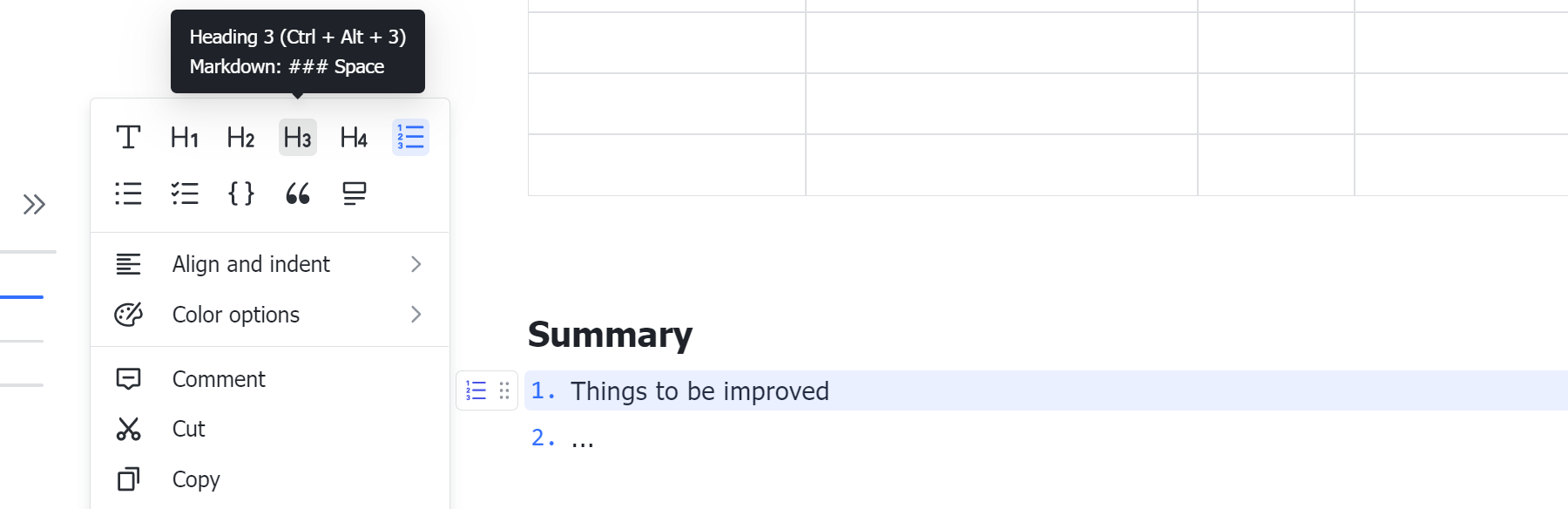 set-headings-to-a-numbered-list-in-docs